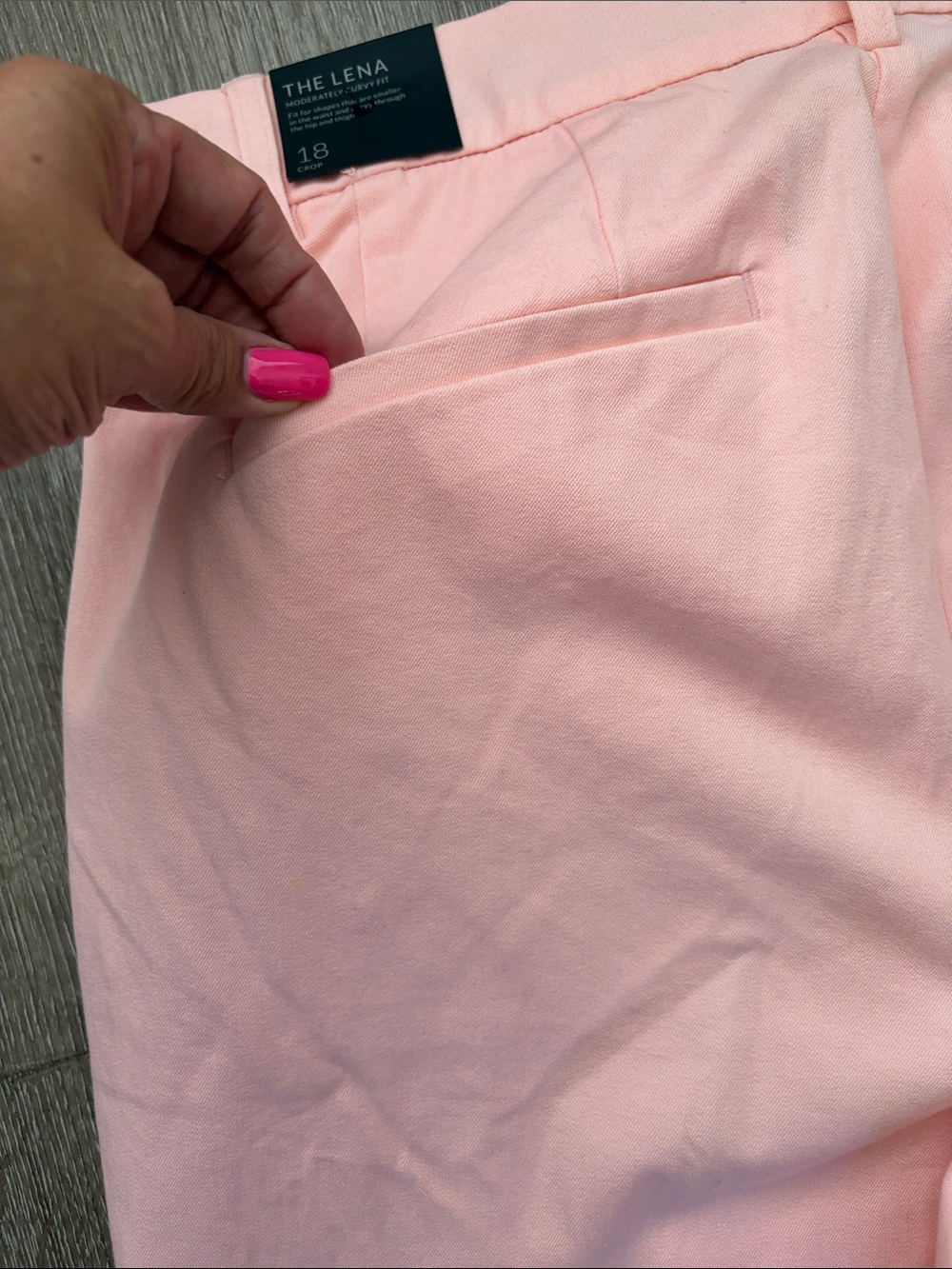 Lane Bryant Light Pink Cropped Tailored Pants - Picture 8 of 10